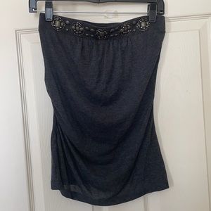 The Limited Strapless Top w/ embellishments